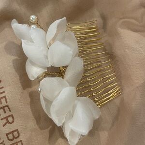 Jennifer Behr Silk & Swarovski Pearl Bridal Hair Comb